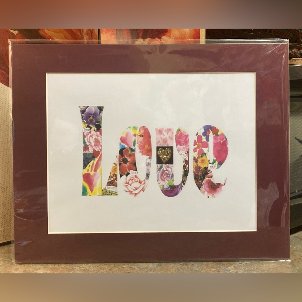 “Deep Love” Collage Craft Print. Size 11” x 14”